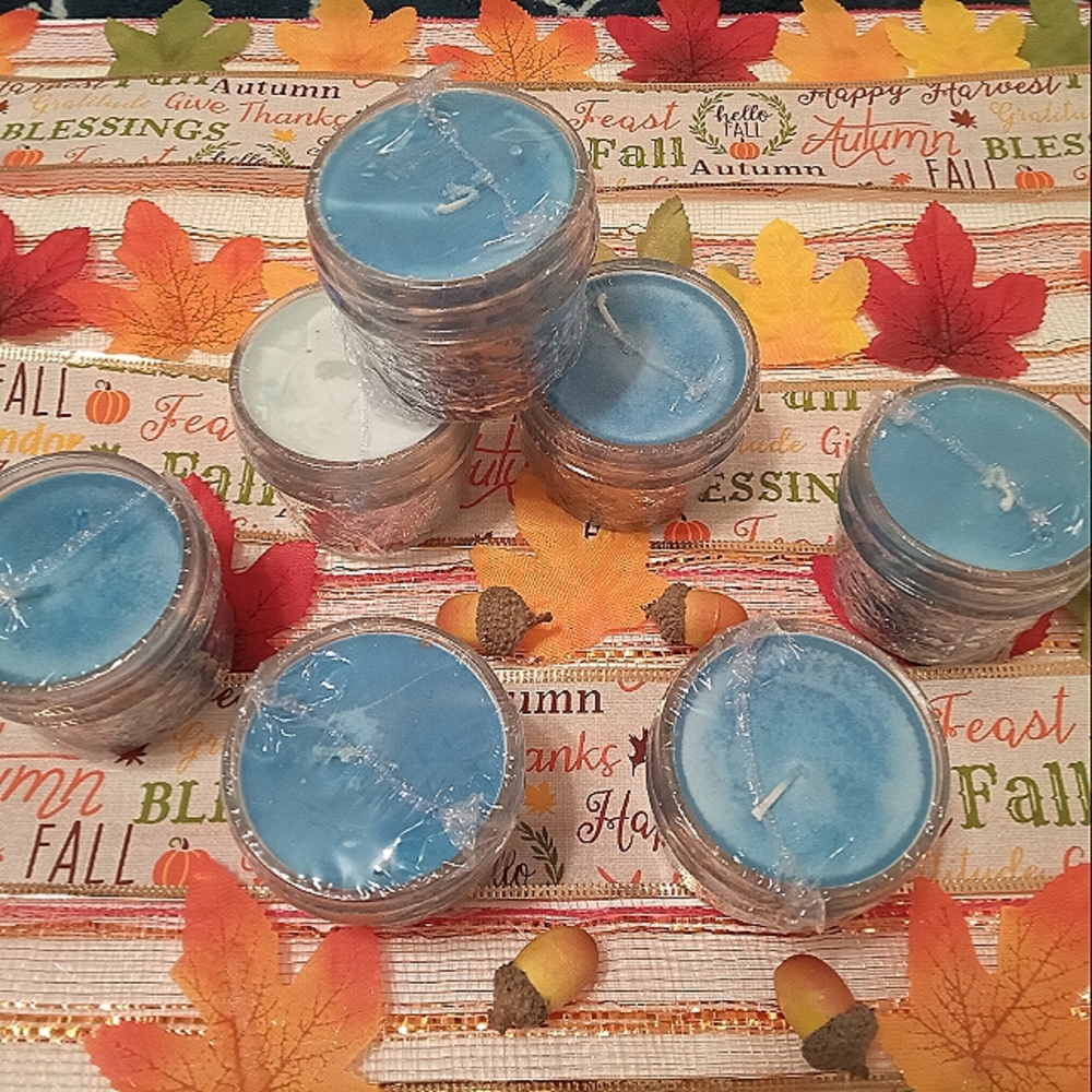 Candles with Dried Rose Peel Flowers